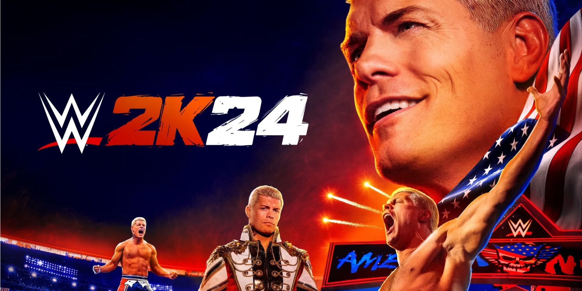 WWE 2K24 Cover with multiple Cody Rhodes'