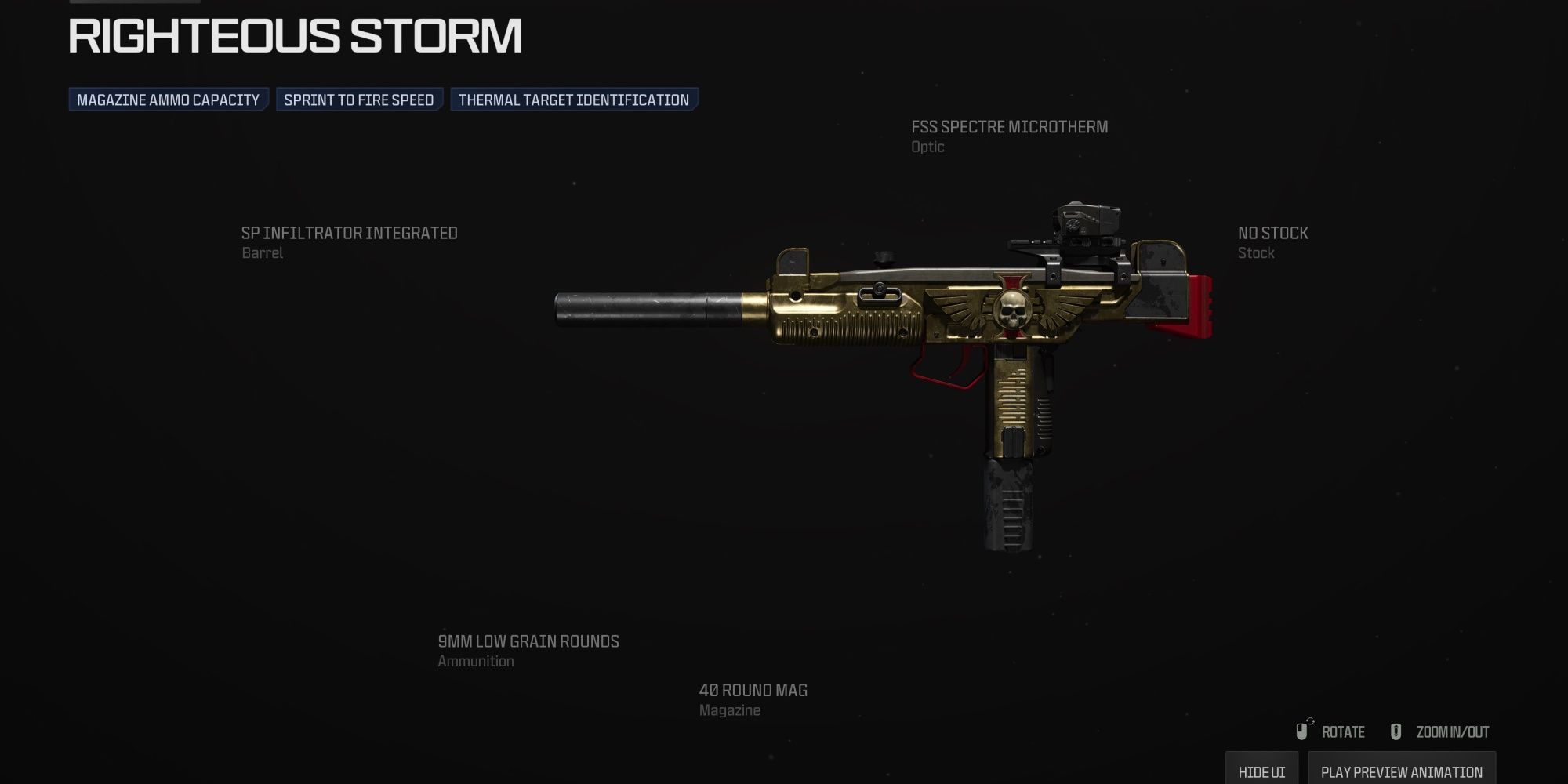 Modern Warfare 3 Righteous Storm Weapon Blueprint