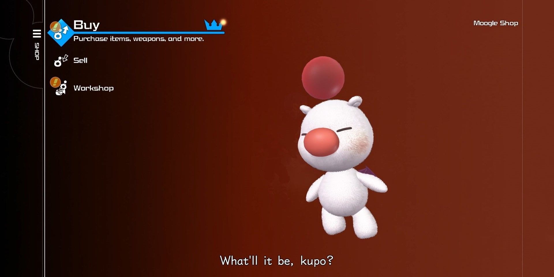 Moogle from Kingdom Hearts 3