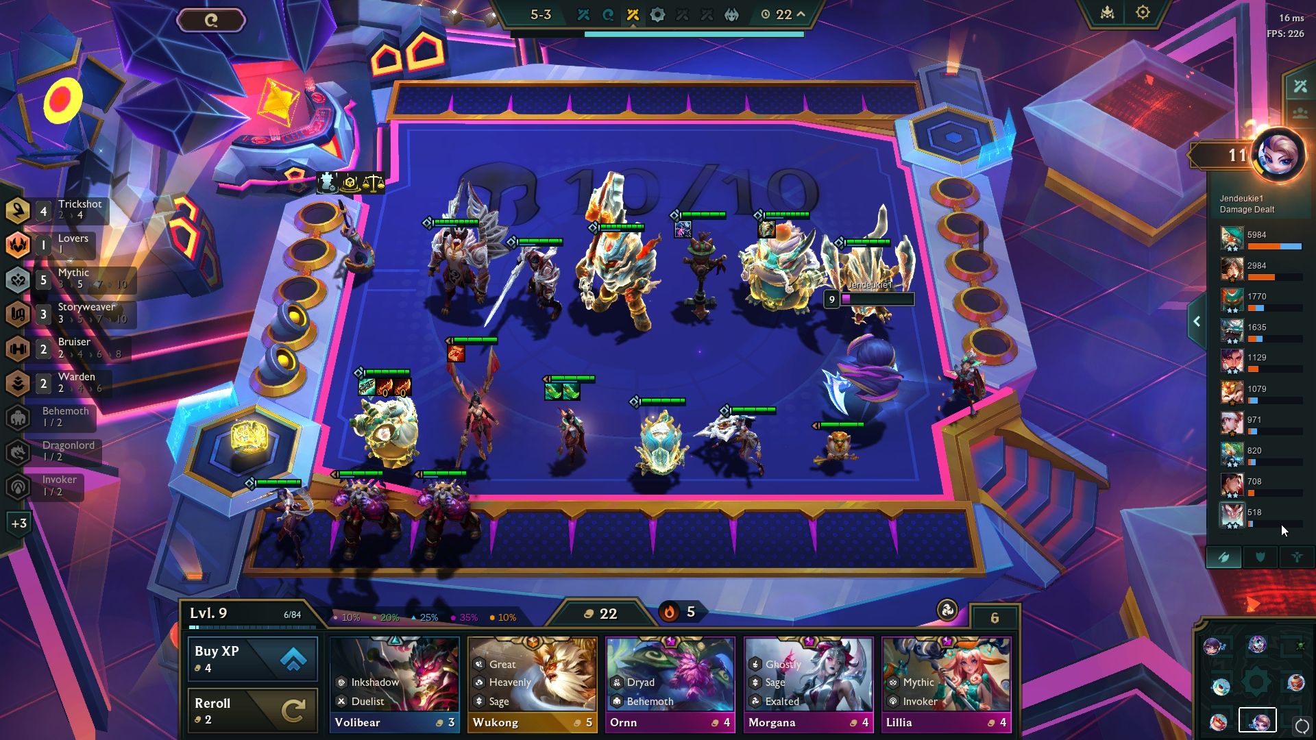 Mythic mixed with Storyweaver to buff Bard in Teamfight Tactics