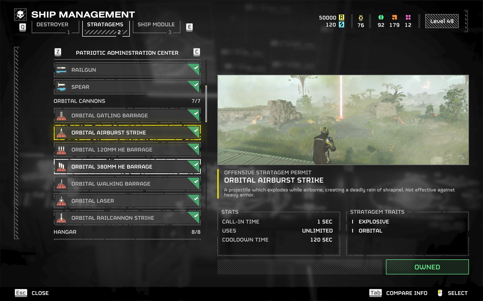Orbital Airburst Strike stratagem showcase in Helldivers 2
