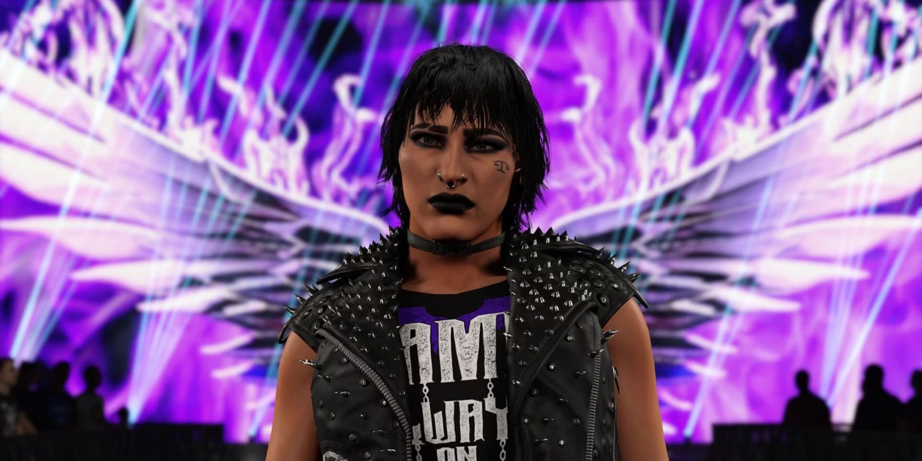 Rhea Ripley's entrance in WWE 2K24