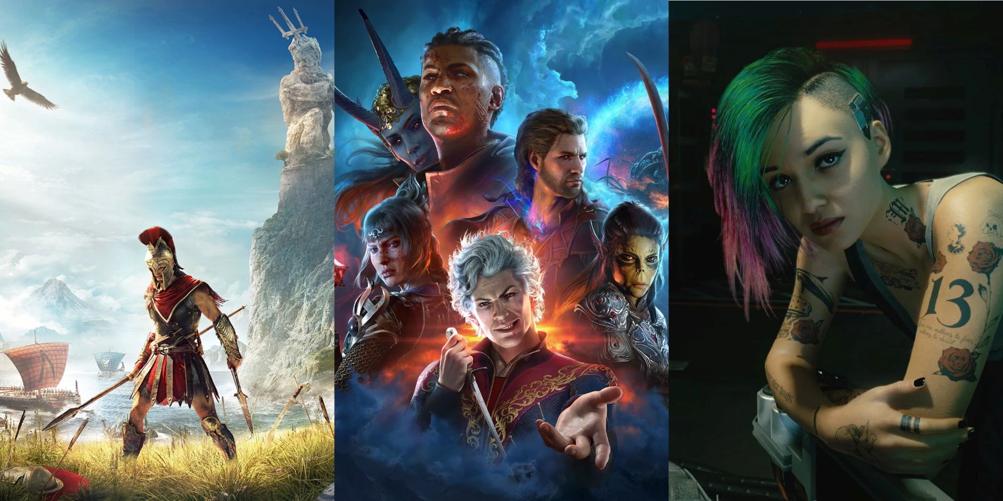 RPG's With Great Character Diversity: Assassin's Creed Odyssey, Baldur's Gate 3, and Judy frrom Cyberpunk 2077