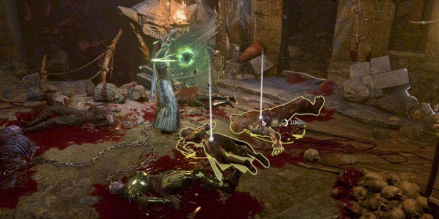 یک جادوگر دو جسد را در Baldur's Gate 3 زنده می کند