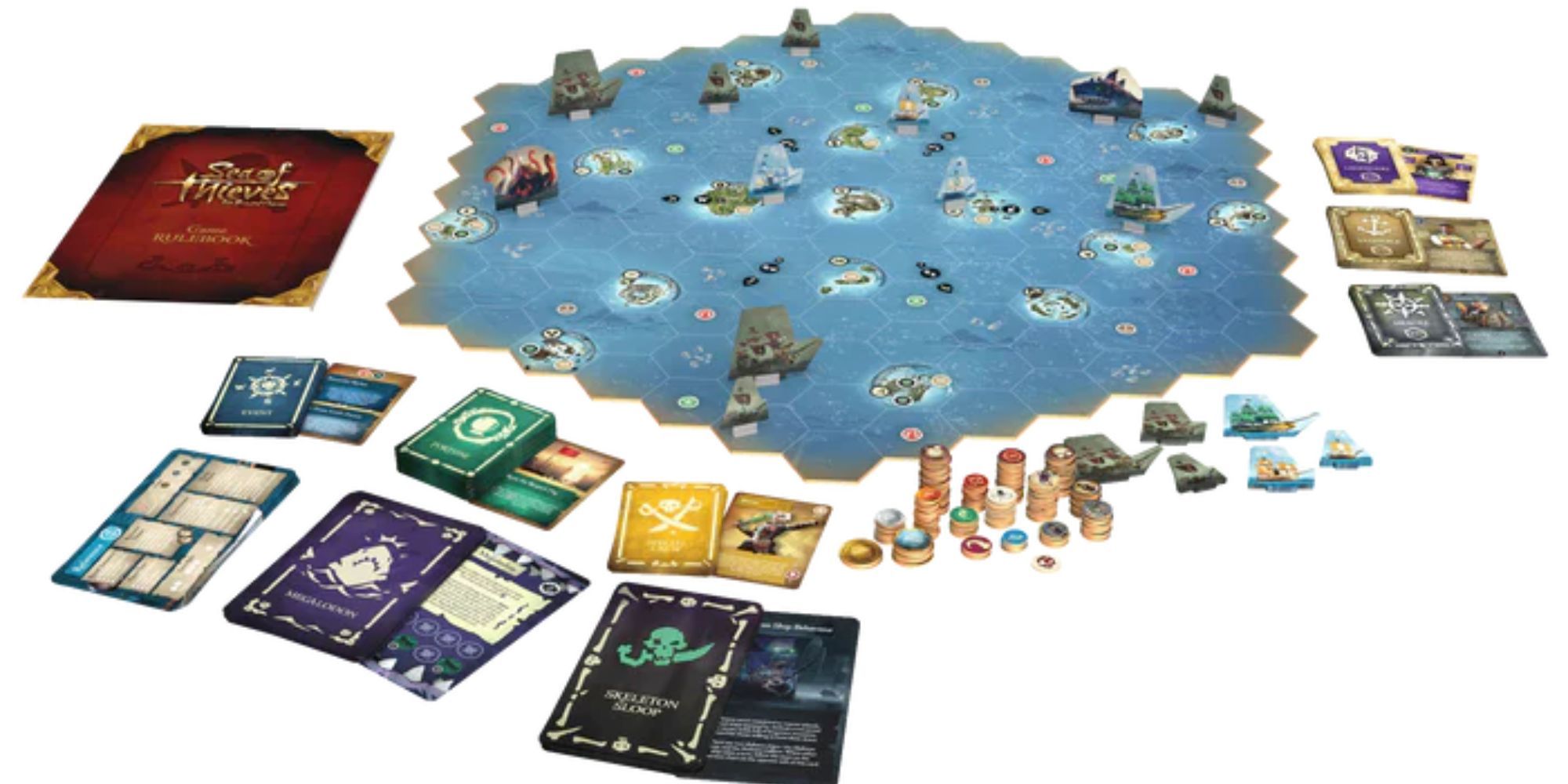 Sea Of Thieves Voyage Of Legends Promotional Image Showing Game Set Up