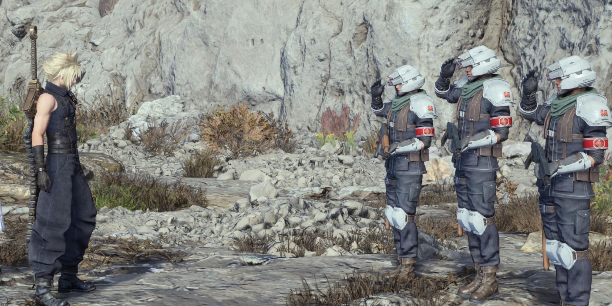 Seventh Infantry is saluting Cloud - FF7 Rebirth