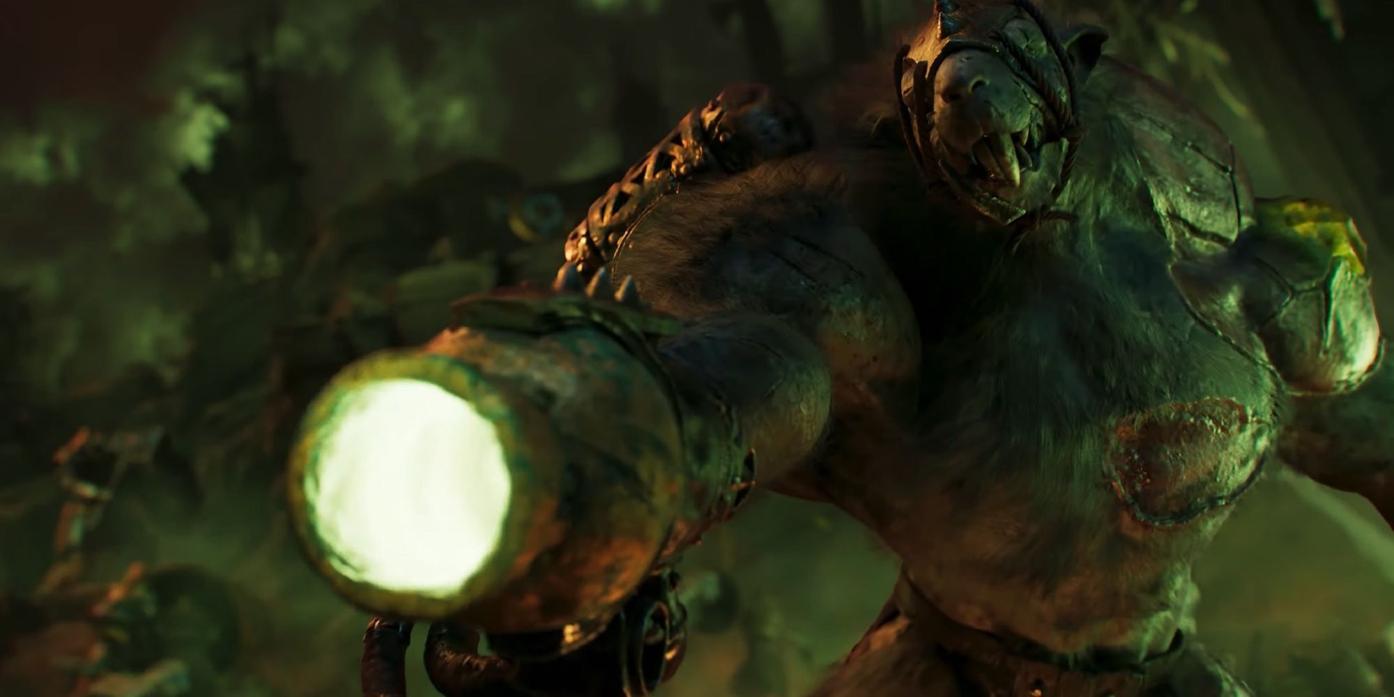 skaven rat ogre or stormfiend shown in the cinematic trailer for warhammer age of sigmar fourth edition