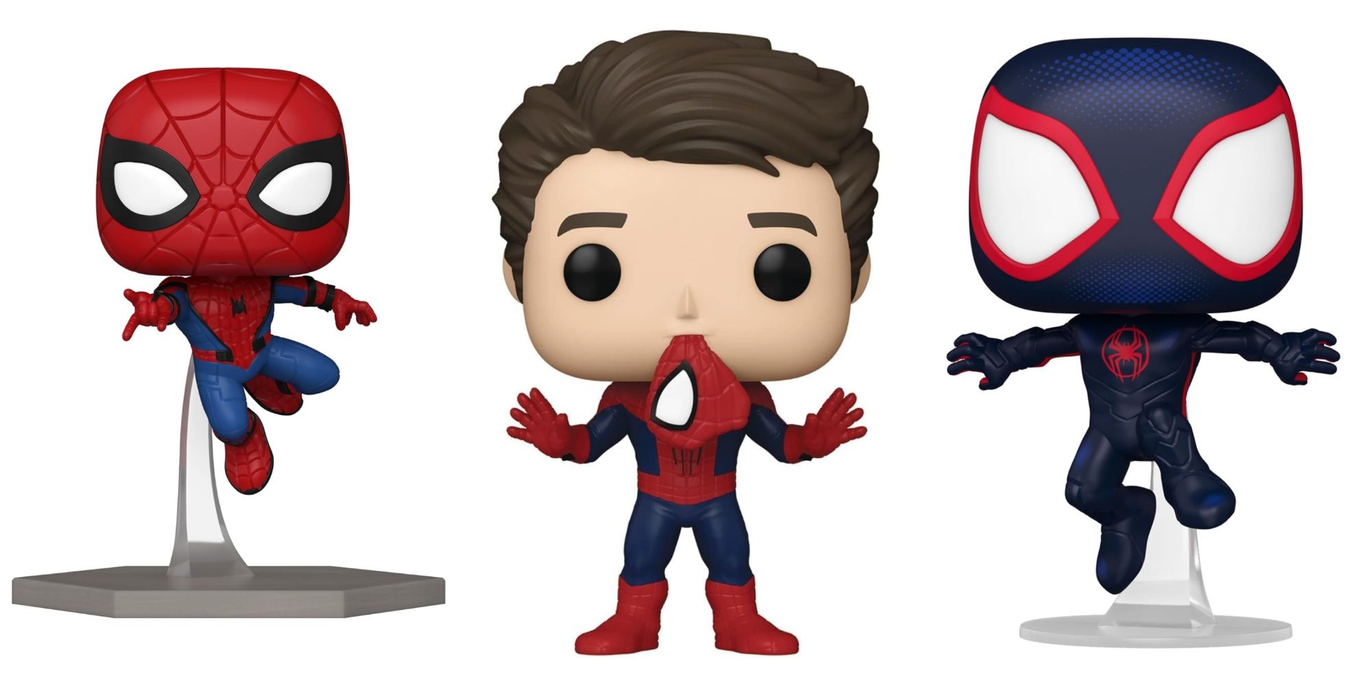 Spider-Man Funko Pops Featured Image Including Three Spider-Men Funko Pops