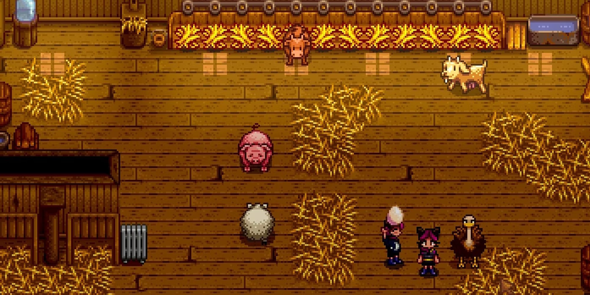 Stardew Valley In The Barn Holding Ostrich Eggs