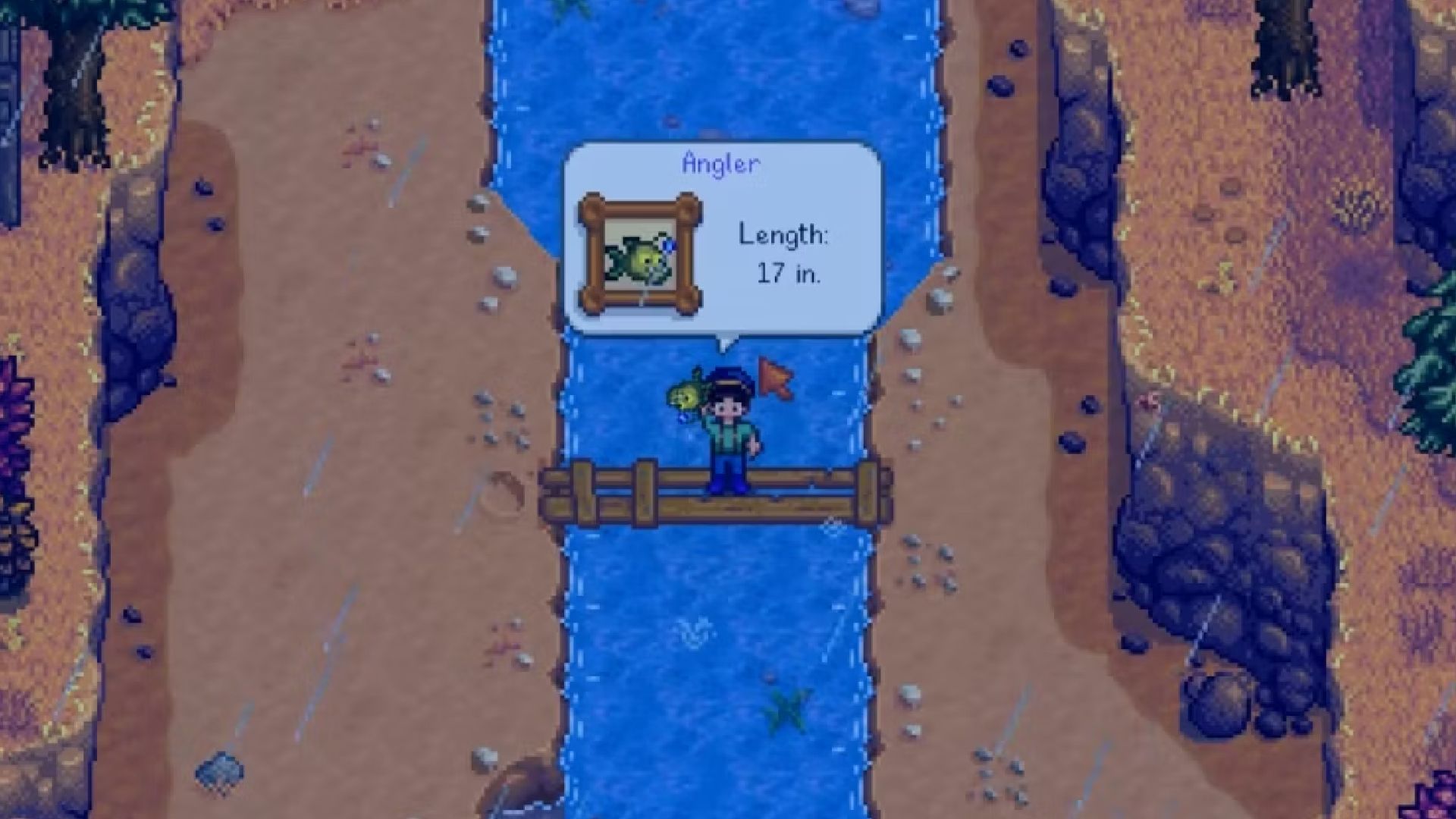 stardew valley player catching a legendary fish-1