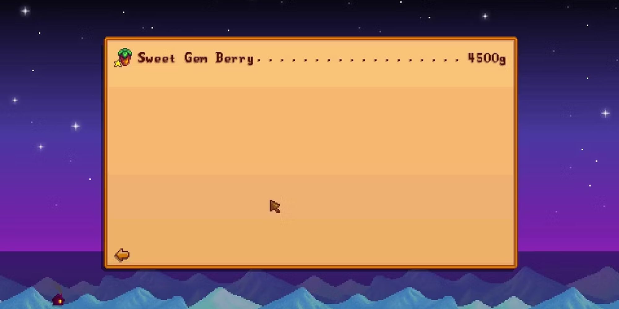 Stardew Valley Selling A Sweet Gem Berry Screen