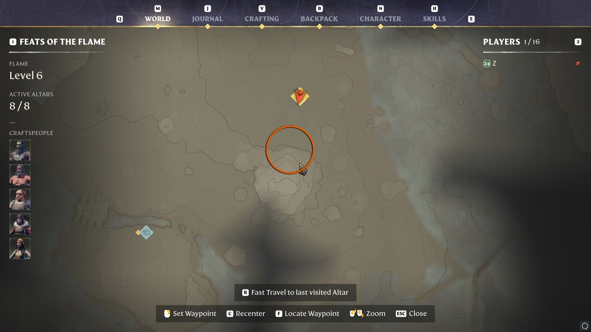 Sulfur Location West of Kindlewastes' Ancient Spire