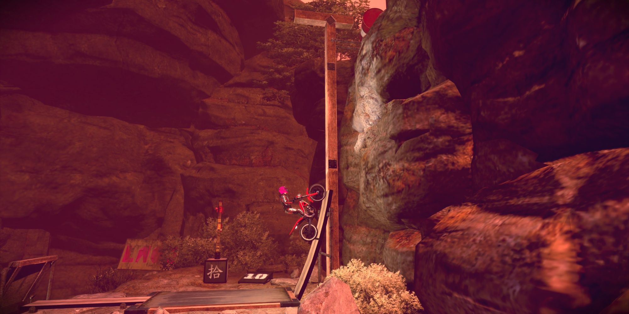 The start of CP10 of Black Belt in Trials Rising