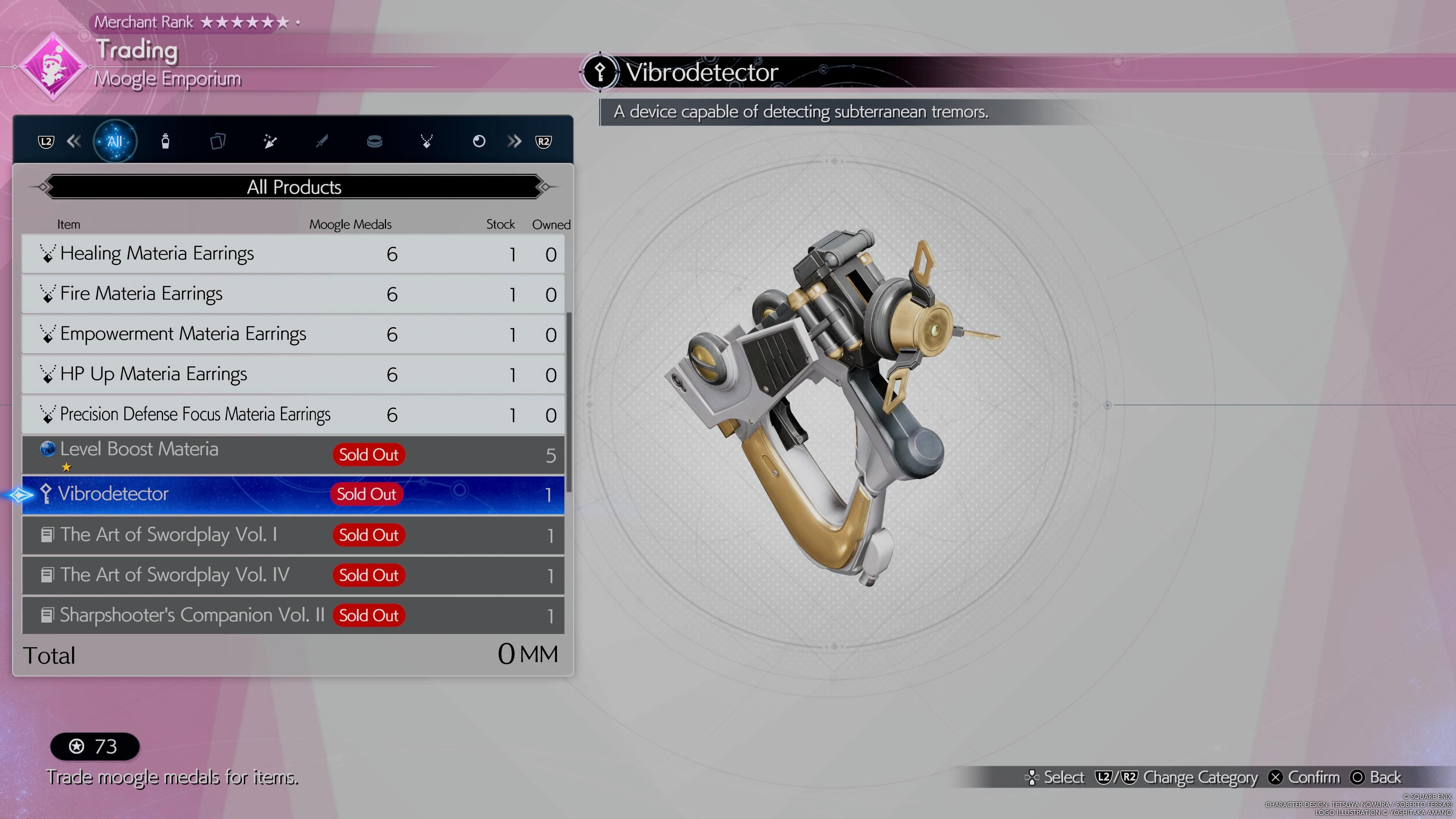 Vibrodetector item from the Moogle store for sale - FF7 Rebirth