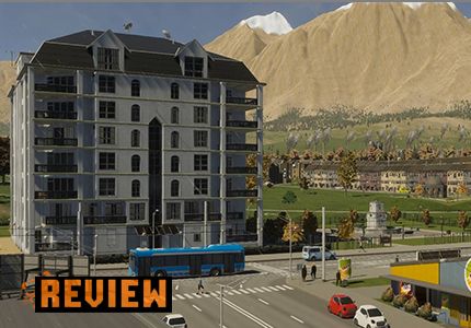 Skylines 2 Players افراد بی خانمان را اصلاح می کند 1 نمای خیابان Cities Skylines 2 با کانکس بزرگ، کارخانهها و کوهها در پسزمینه