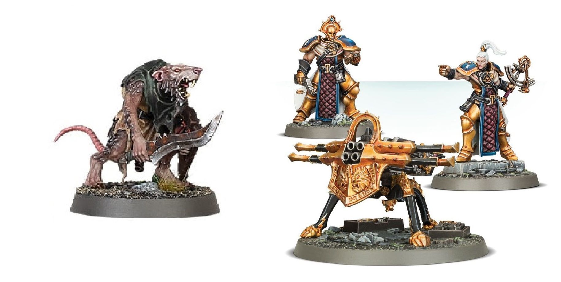 a new skaven clanrat and age of sigmar stormcast ballista for warhammer age of sigmar