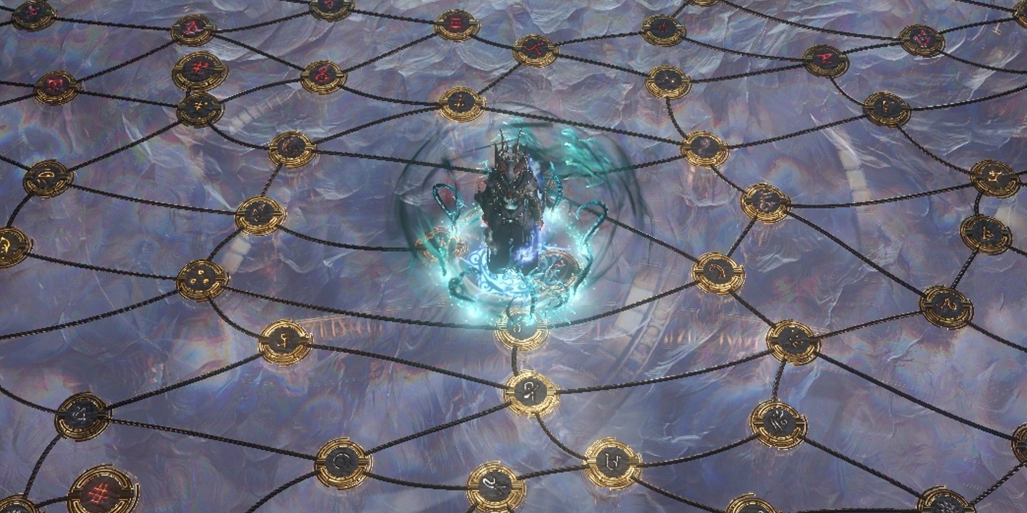Standing in the middle of an Atlas Hideout in Path of Exile