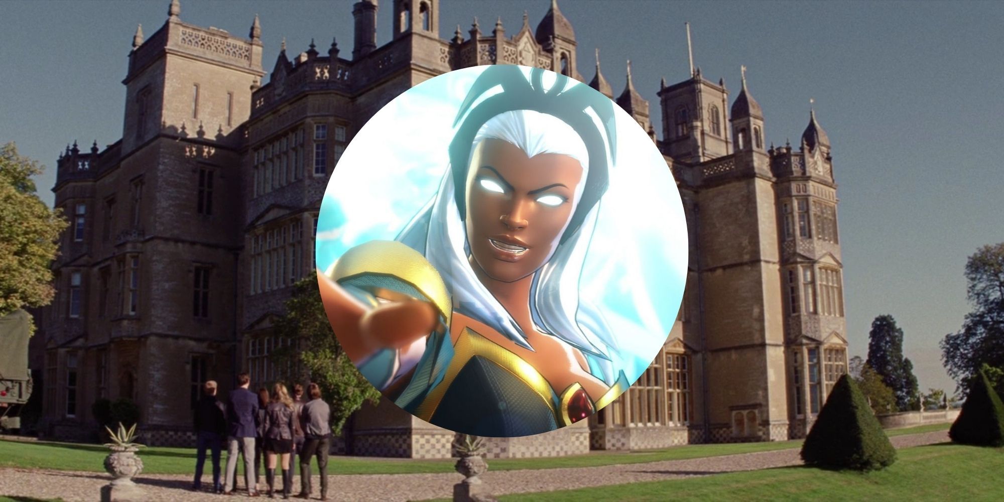 Best X-Men Games Featured Image Storm In Circle In front of X-Mansion