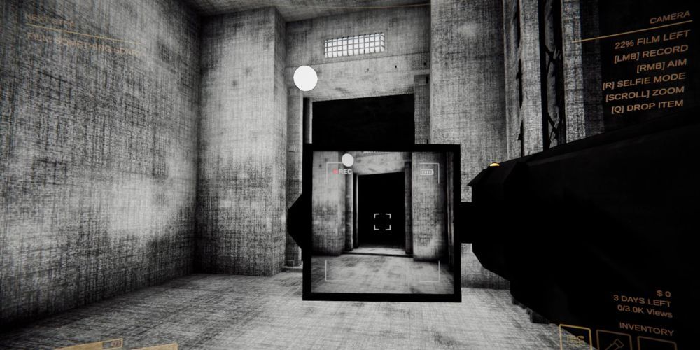 Filmer une pièce sombre en mode Avertissement de contenu.