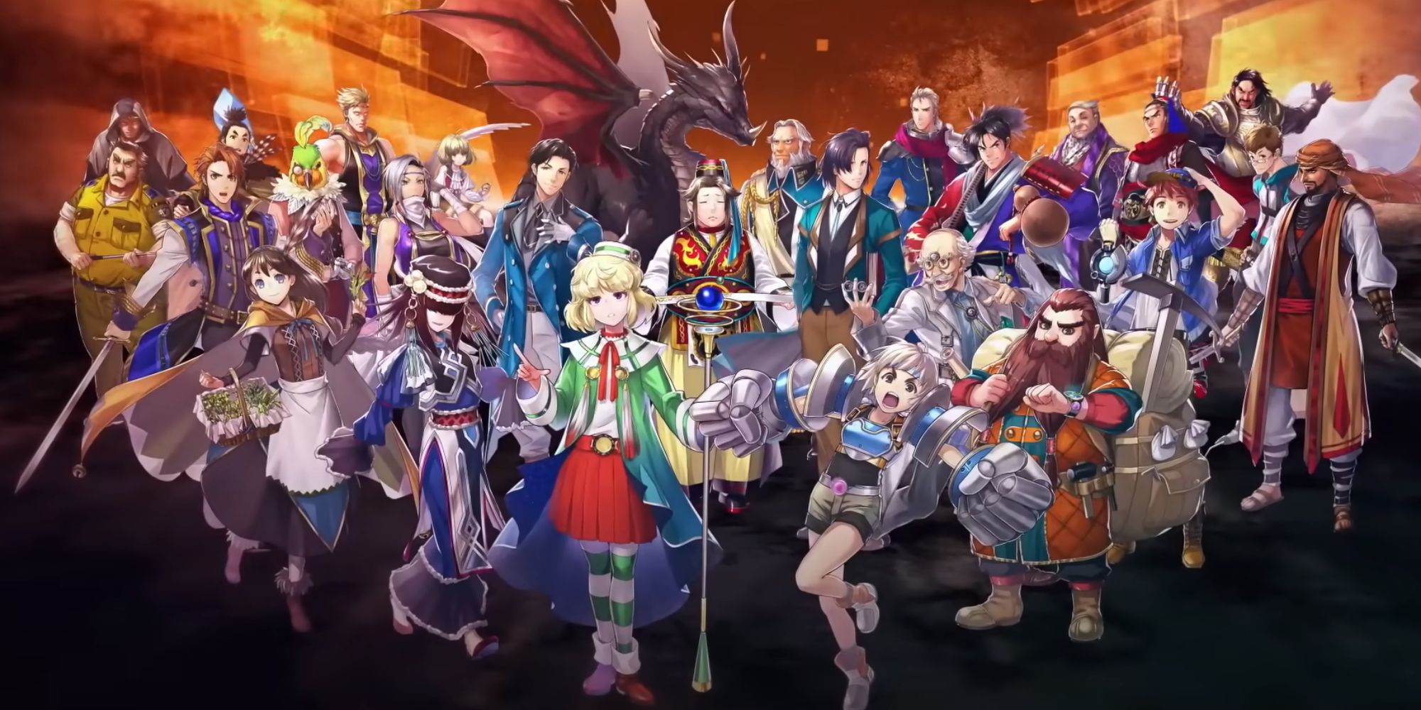 Eiyuden Chronicle, A batch of heroes from the trailer