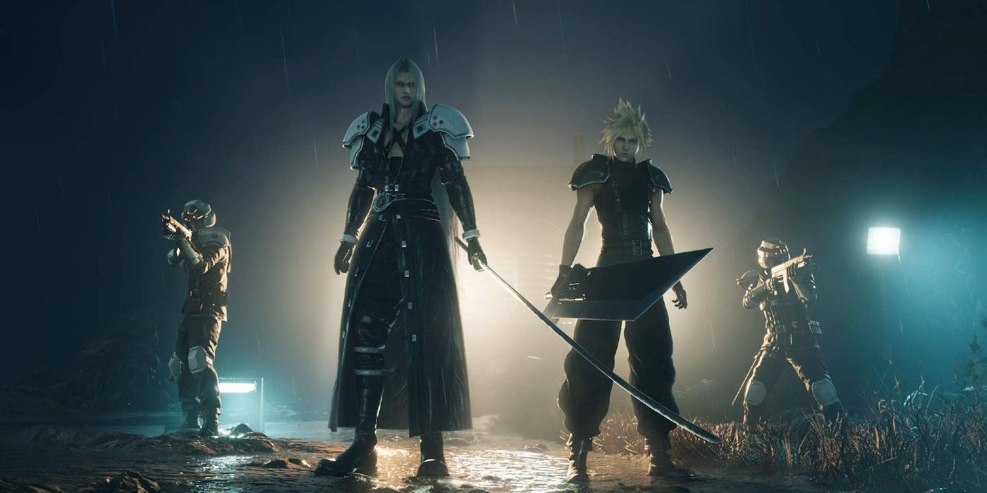 Main Final Fantasy 7 Characters Basking in Light