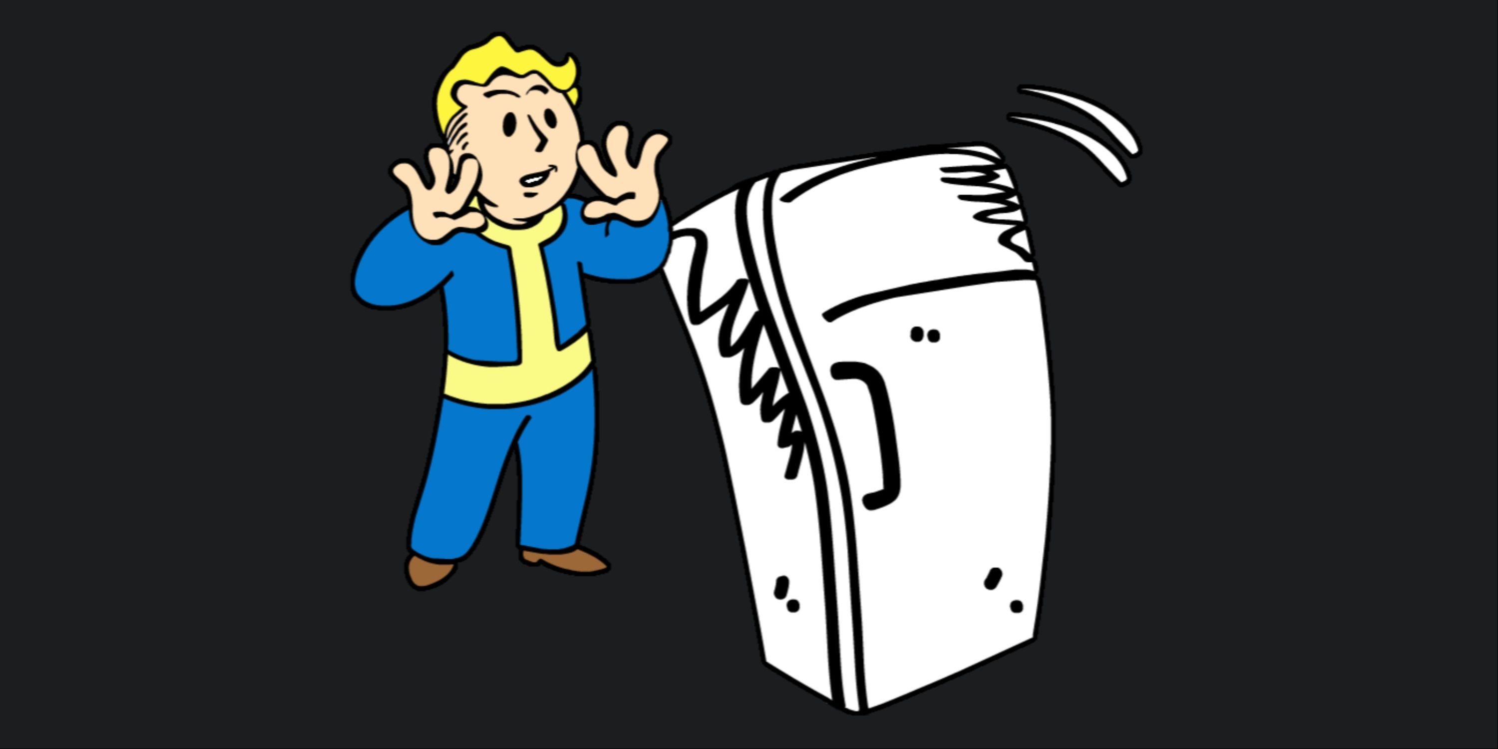 Fallout 4 Vault Boy Kid In A Fridge Quest Icon