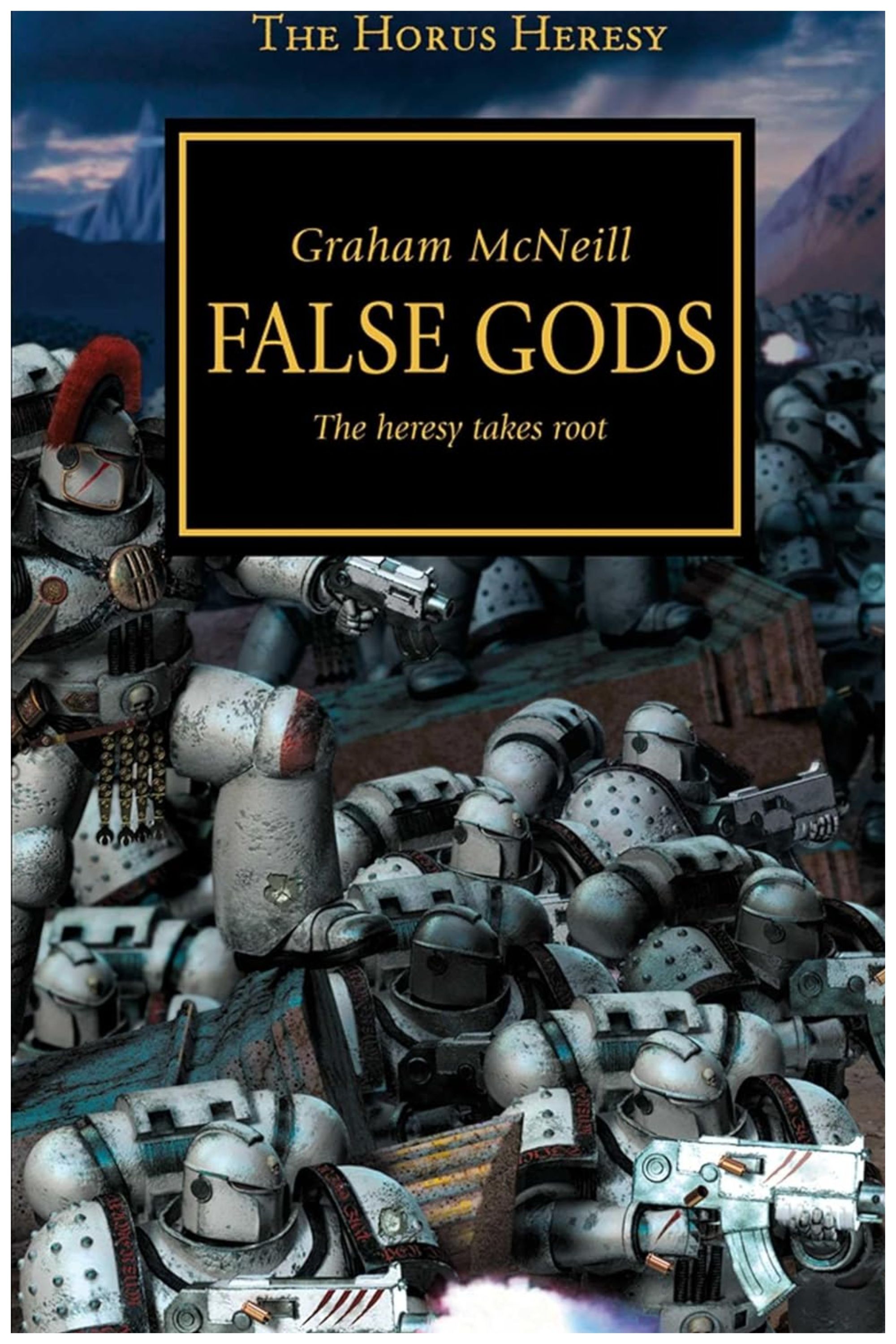 The cover of Graham McNeill's Horus Heresy: False Gods.