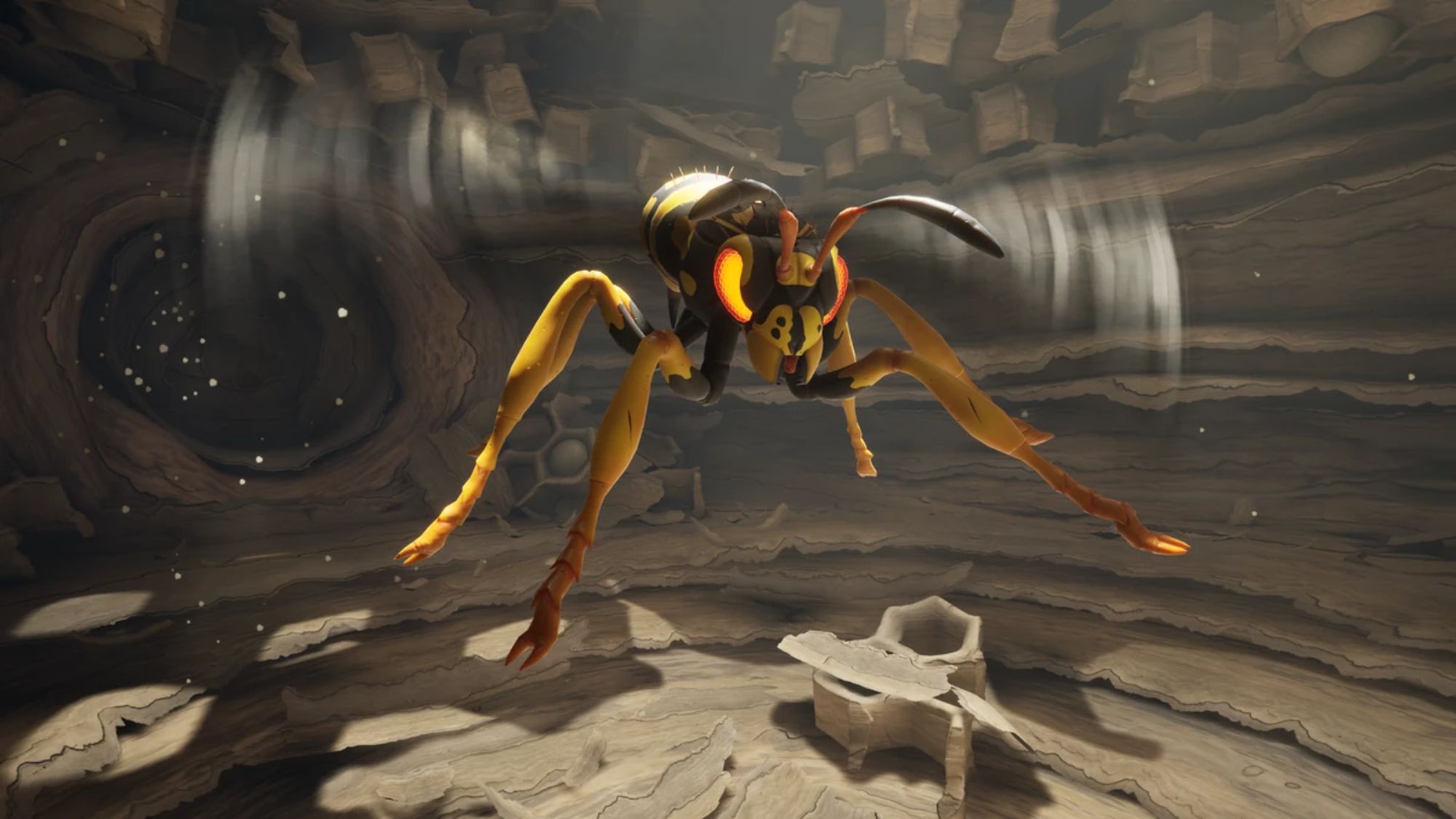 An image from Grounded of the Wasp Queen boss battle, which is needed to complete the game. 