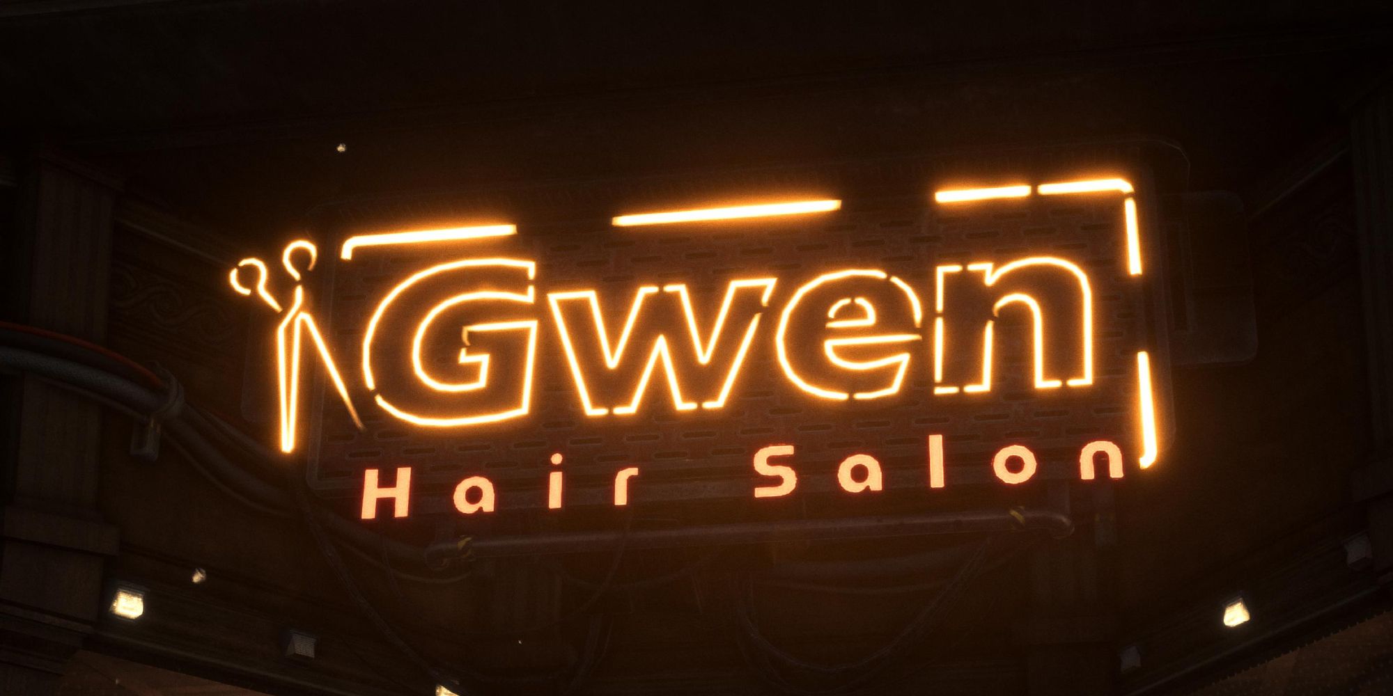 Gwen Hair Salon sign - Stellar Blade