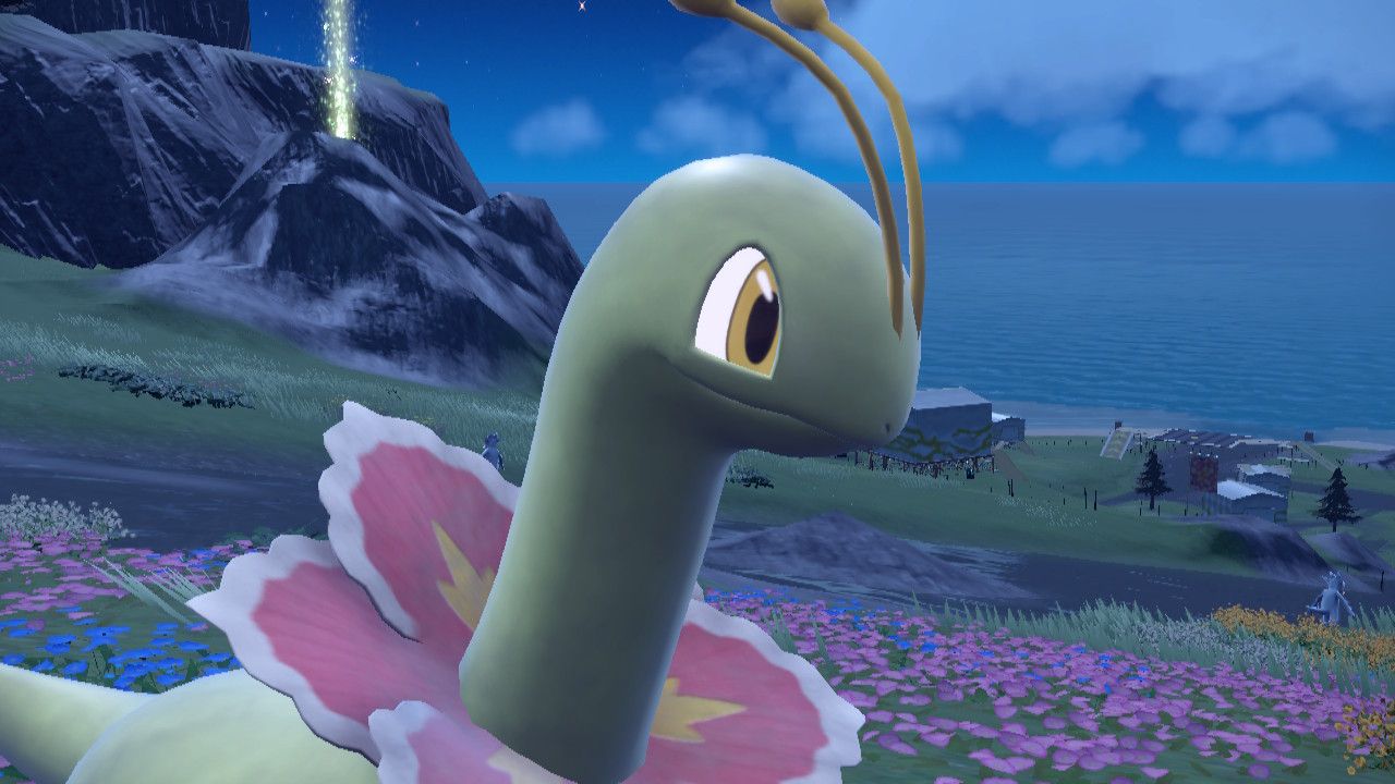 A screenshot of Meganium in Pokemon Scarlet And Violet