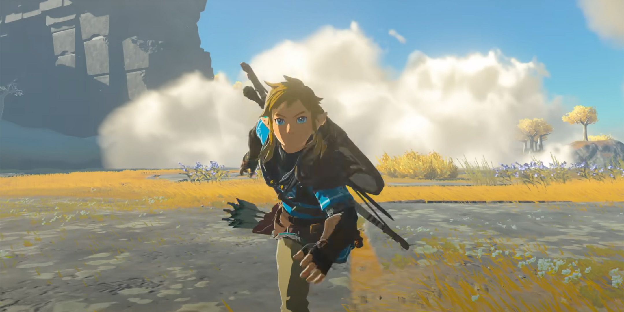 Link running in The Legend of Zelda: Tears of the Kingdom