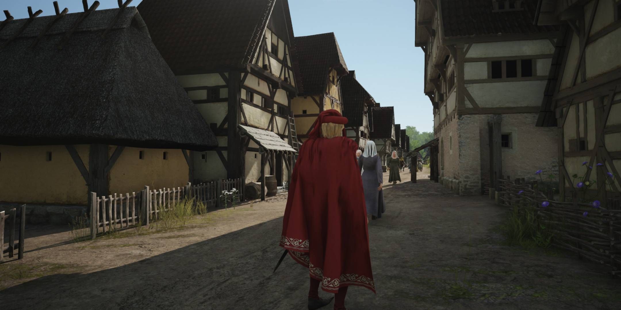 Manor Lords in a town