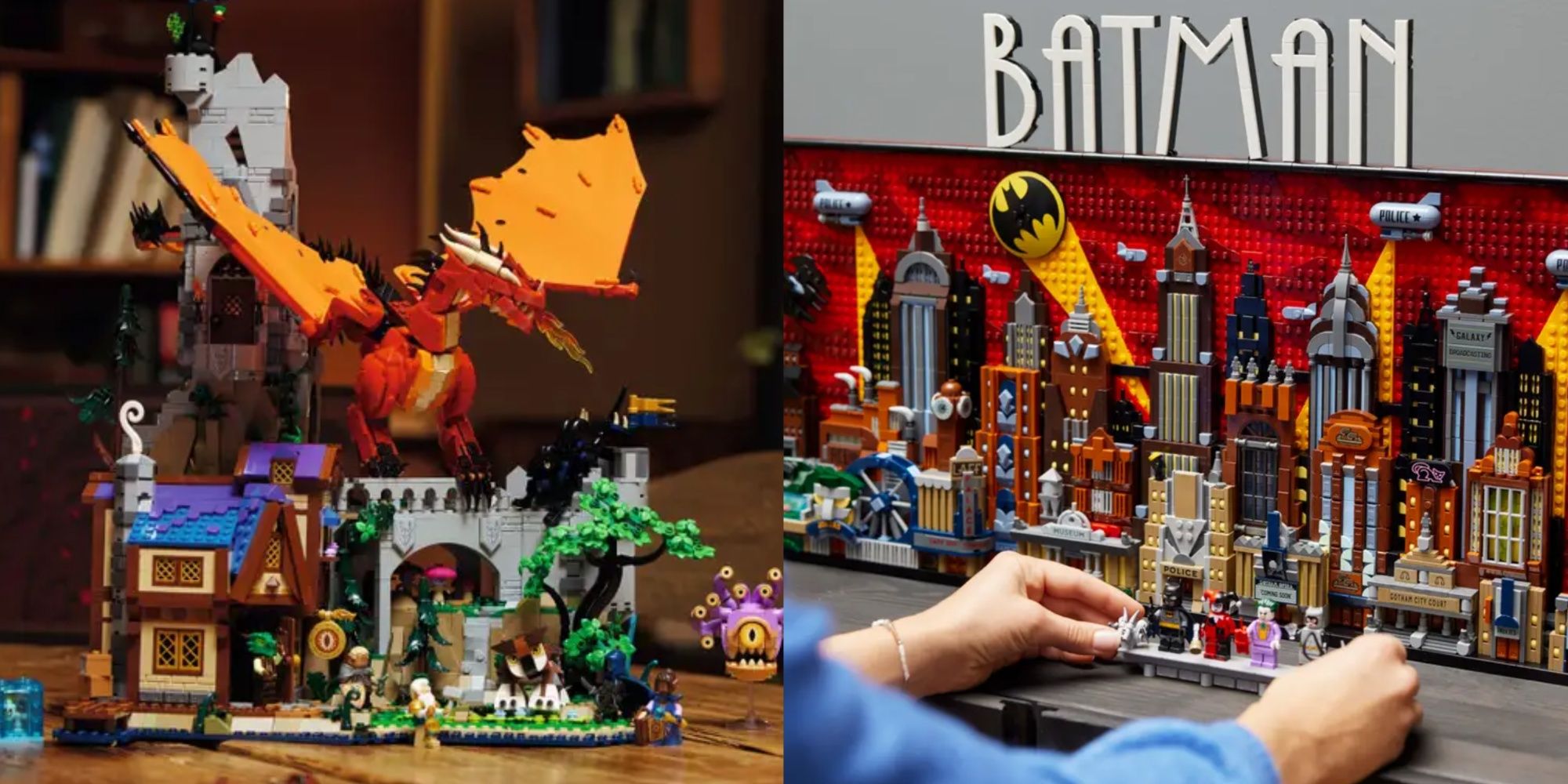 lego dungeons and dragons set, and batman the animated series set