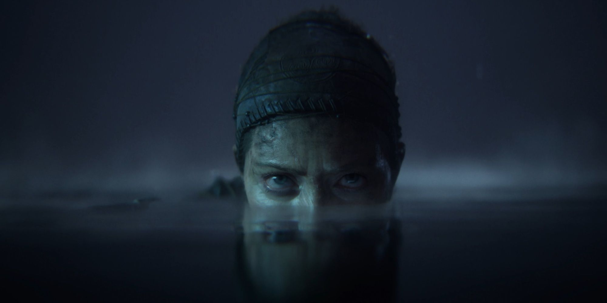 hellblade 2 character lurking in the water