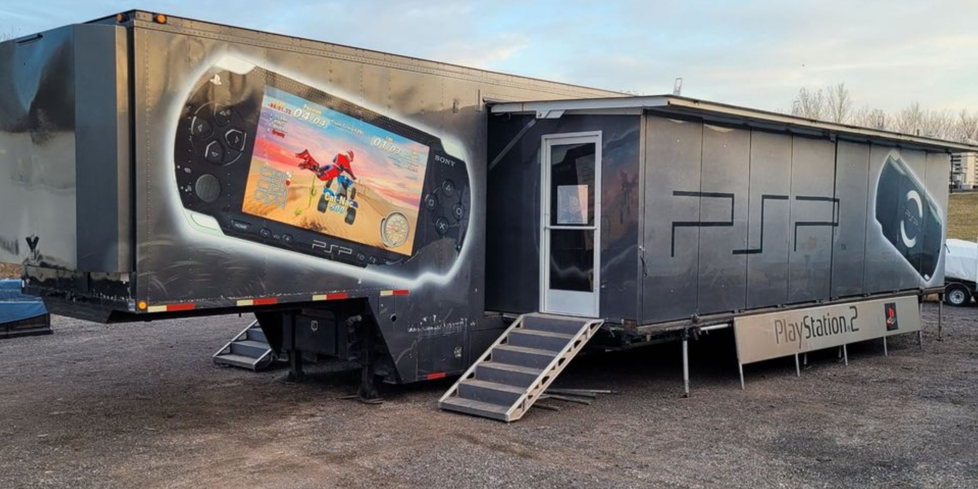 the psp and ps2 playstation experience truck
