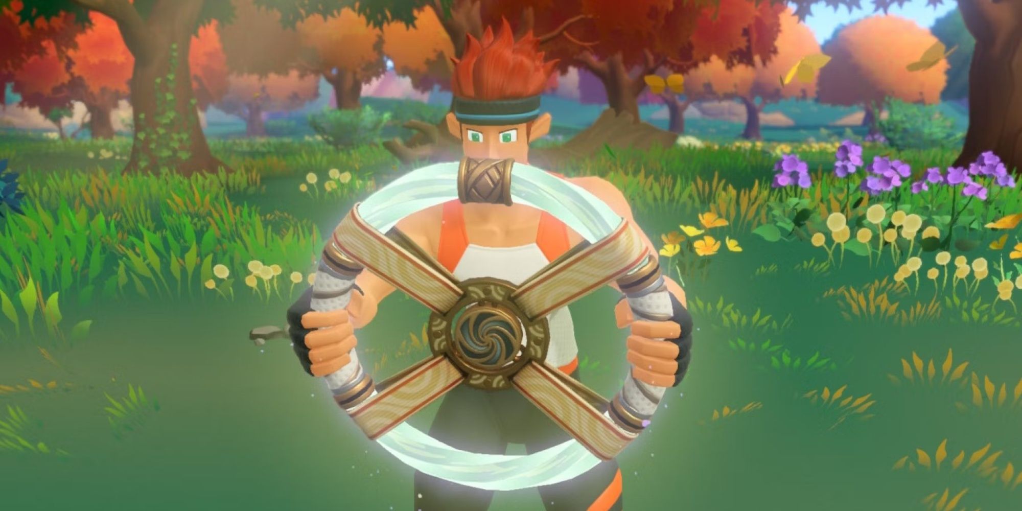 character holding the ring in ring fit adventure