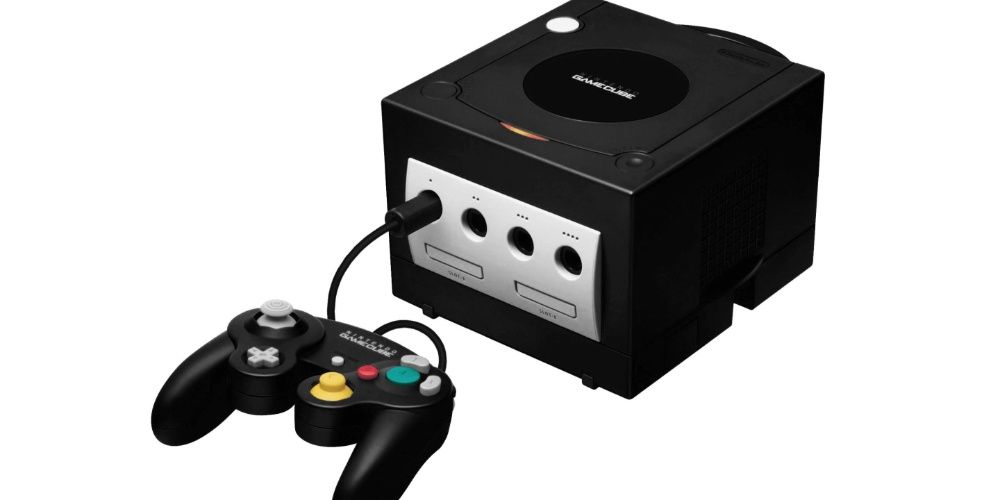 Black gamecube and controller