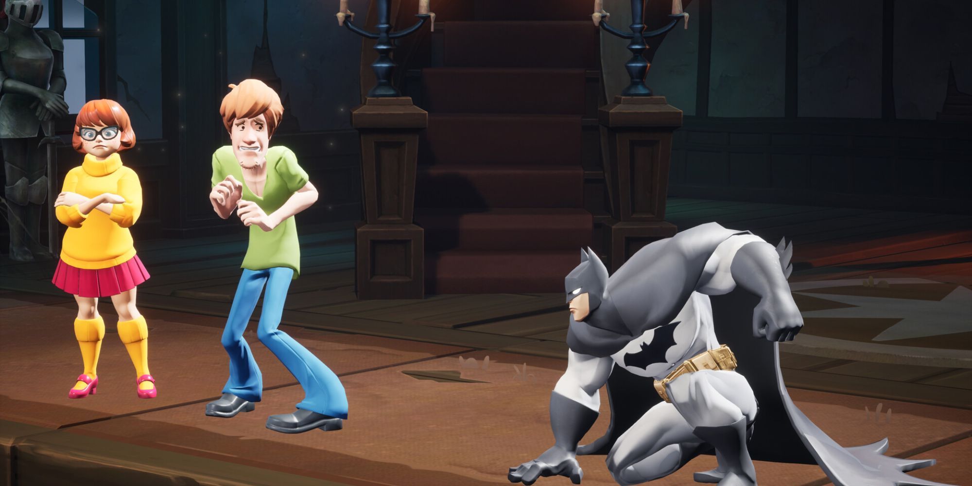 Batman, Shaggy, and Velma in MultiVersus.