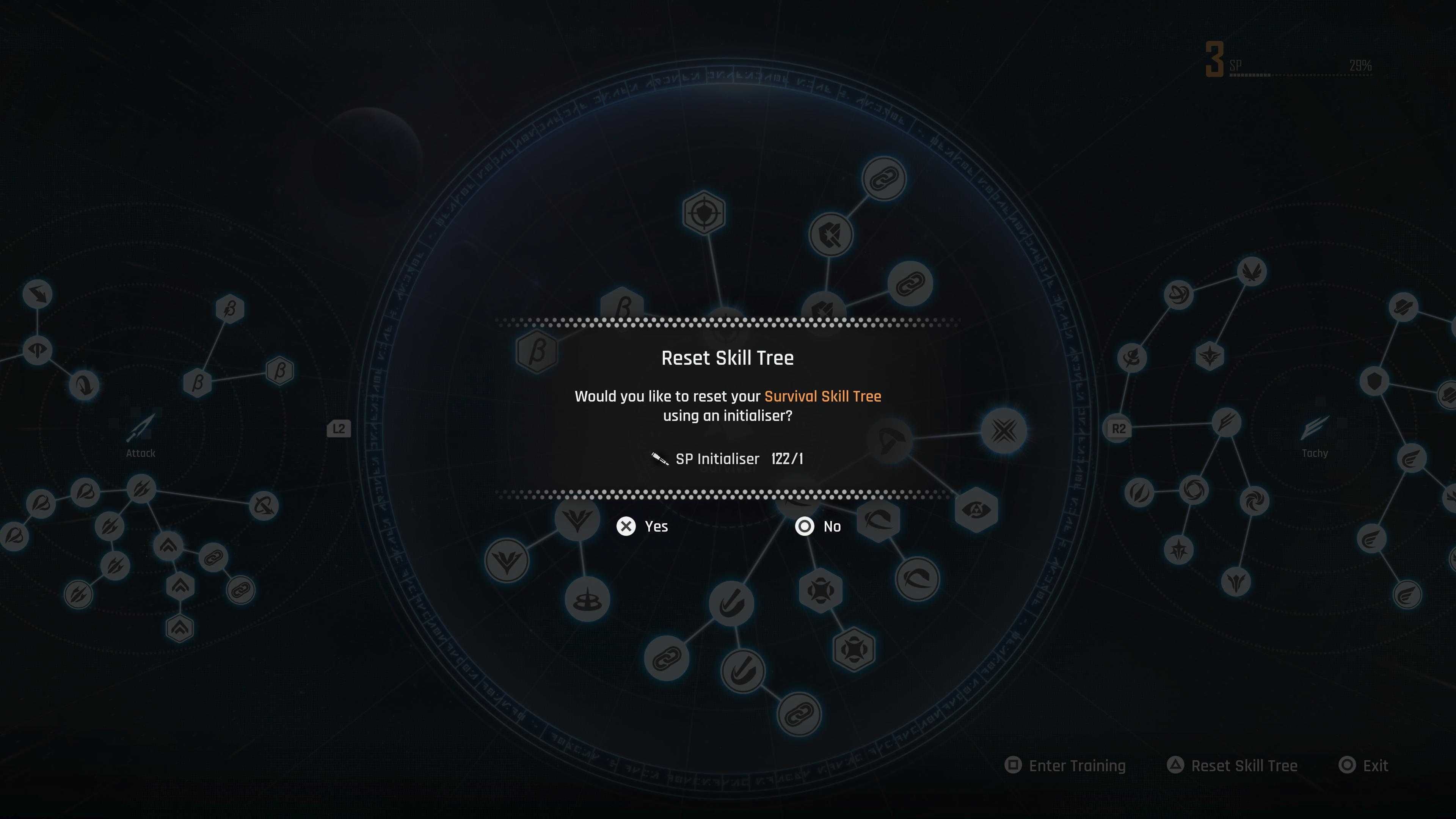 Option to reset Eve skill - Stellar Blade