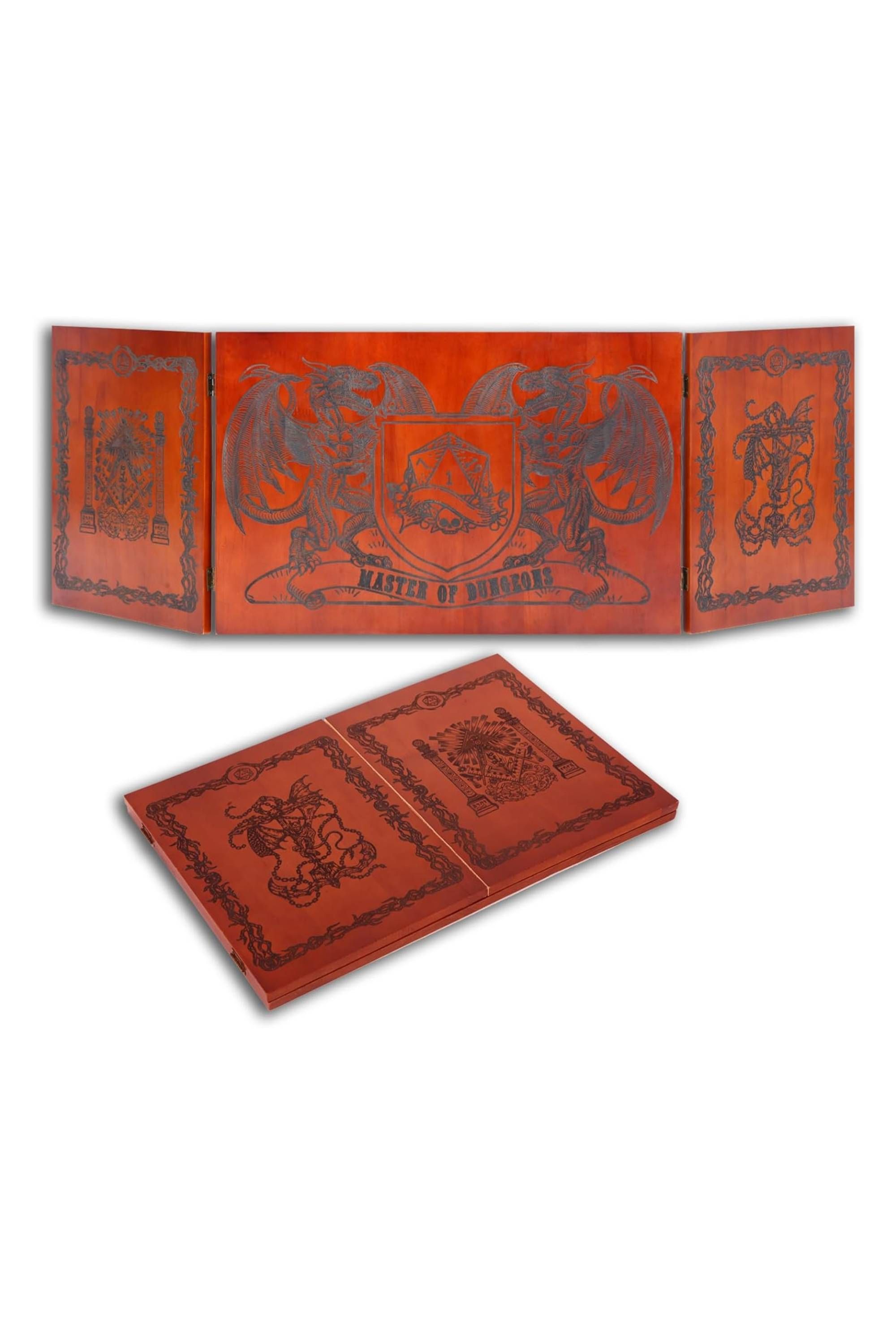 بهترین صفحه نمایش DM برای D&D Dungeon Masters 5 Path Gaming Wooden Dungeon Master Screen