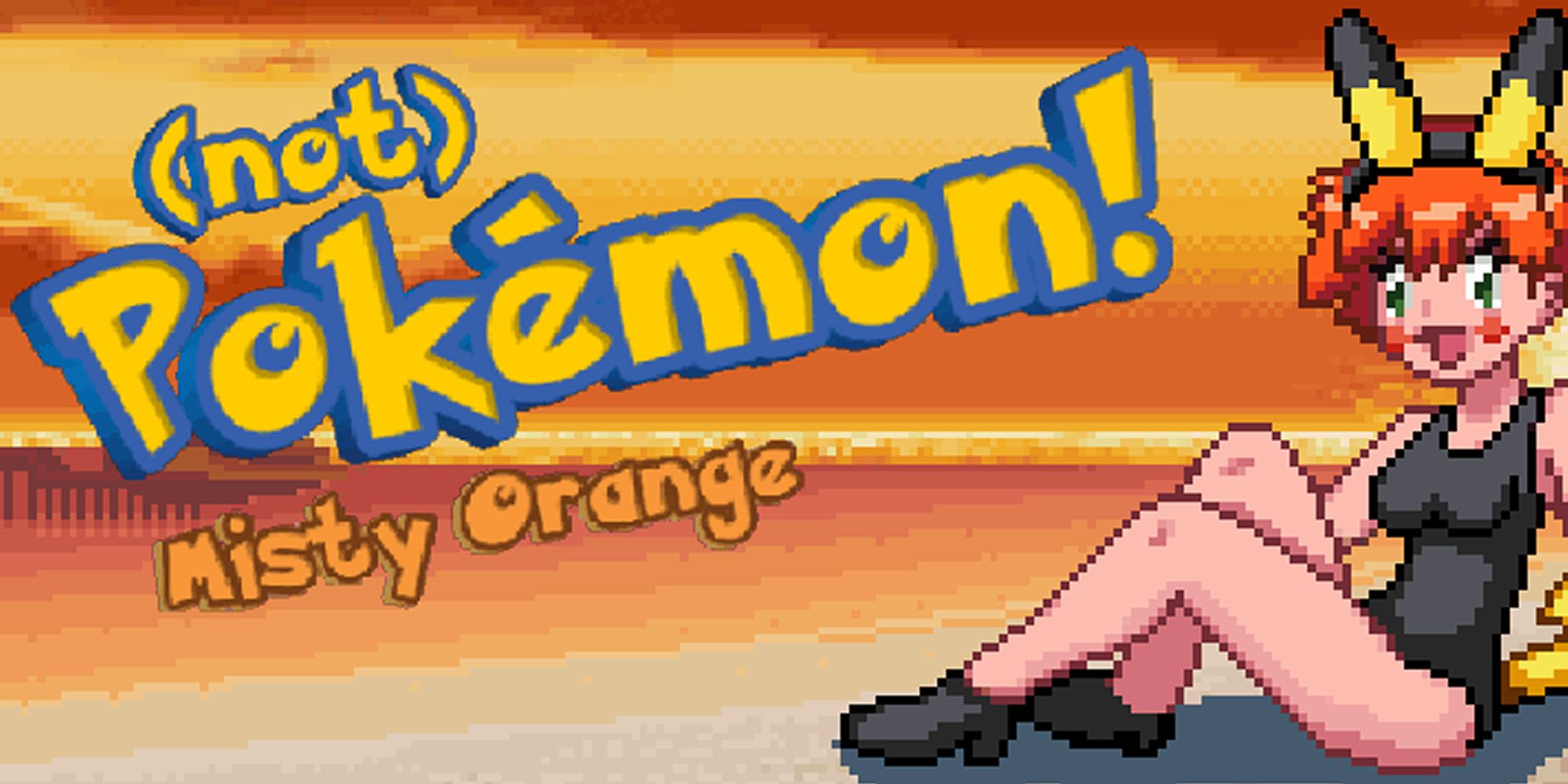 The title screen of Pokemon Fan-Game Pokemon Misty Orange Title,