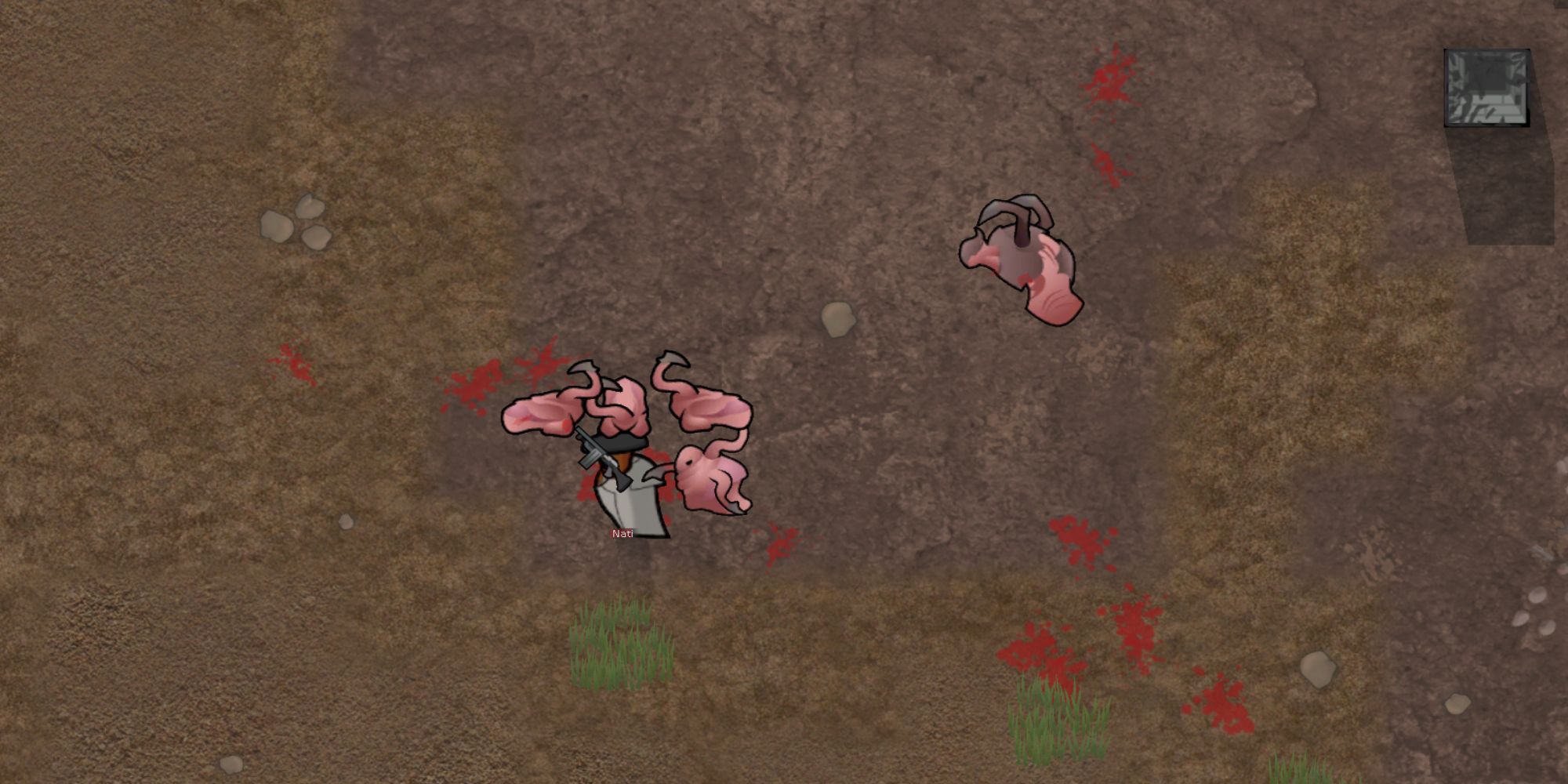 Fingerspikes, Trispikes, and Toughspikes attacking a colonist