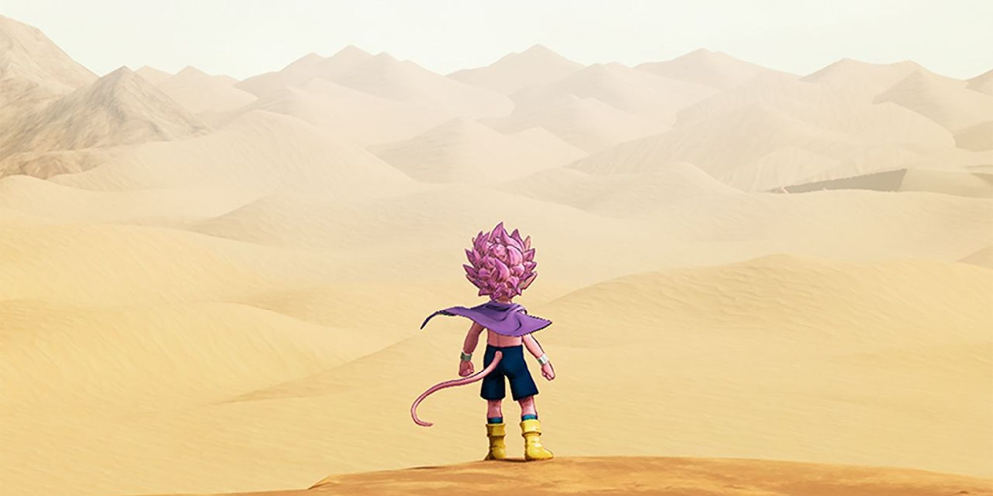 Beelzebub overlooking the desert in Sand Land.