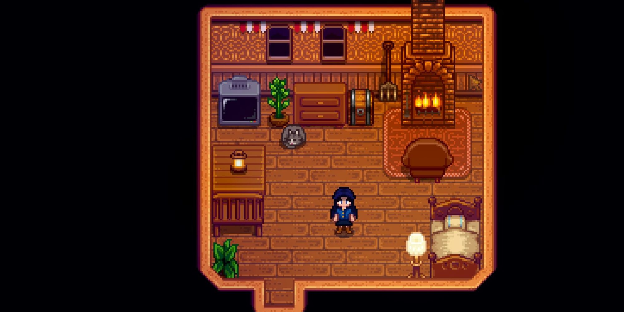 stardew valley meadowlands farmhouse interior main room.