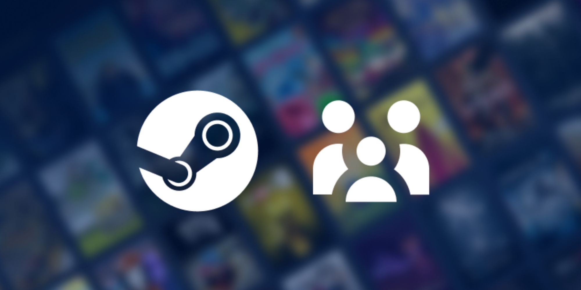 An image of the new Steam Family feature, which allows you to share games with your family members and friends.