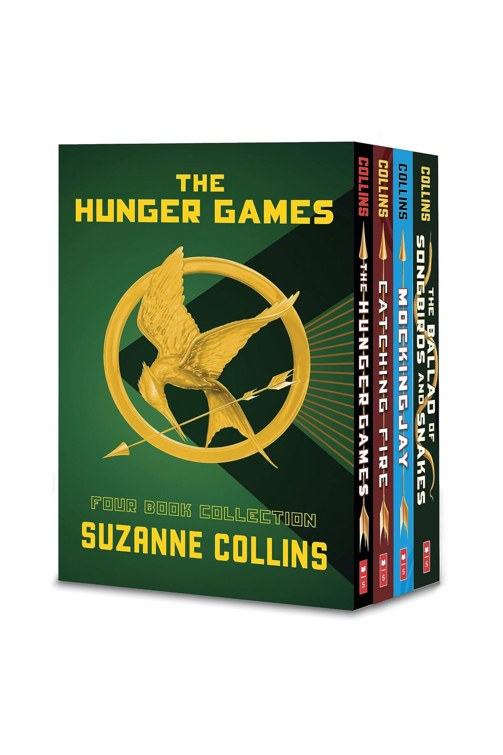 بهترین رمان های علمی تخیلی در سال 2024 8 مجموعه جعبه شومیز 4 کتاب The Hunger Games