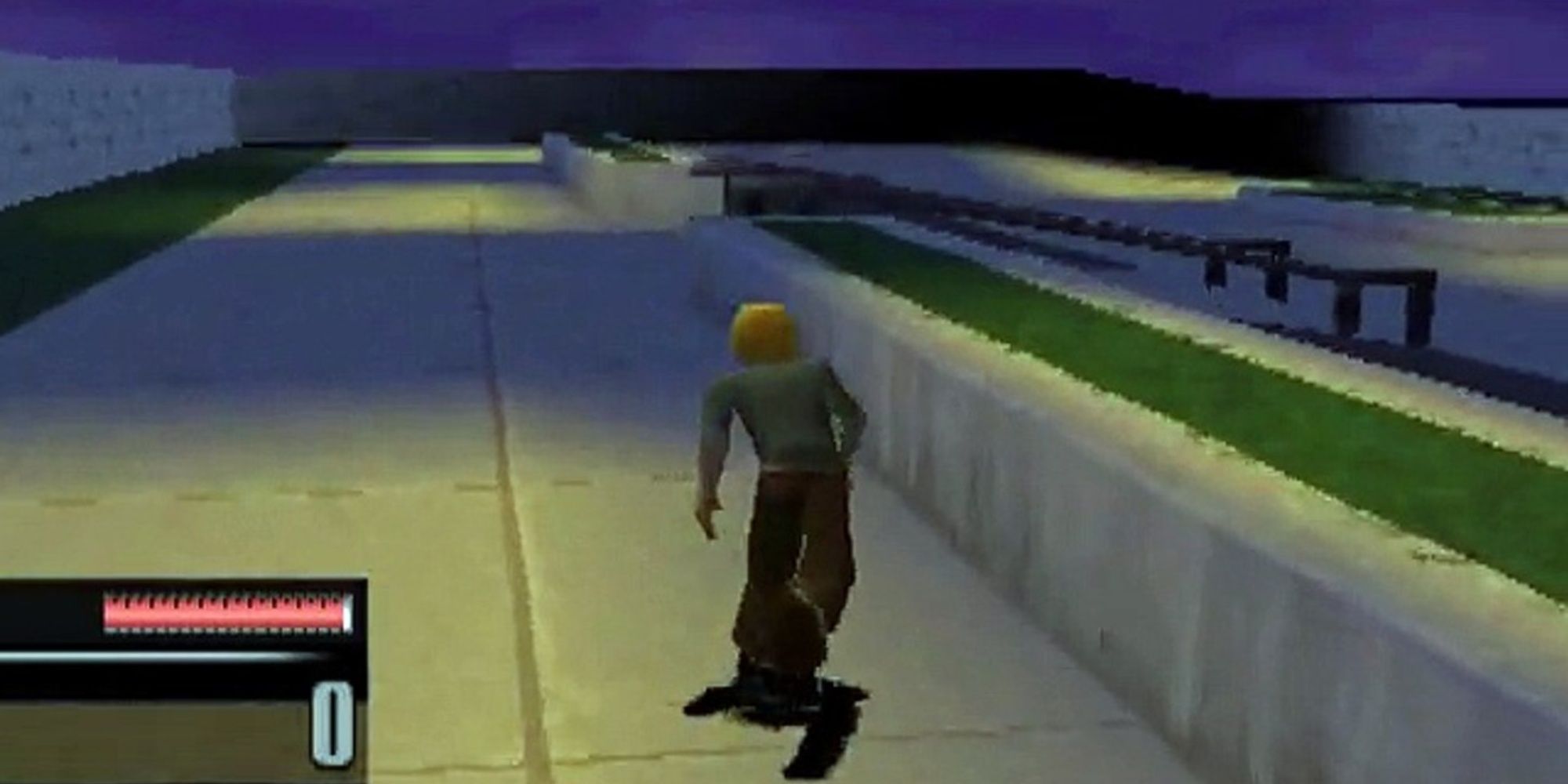 Thrasher skates and destruction: skater at night