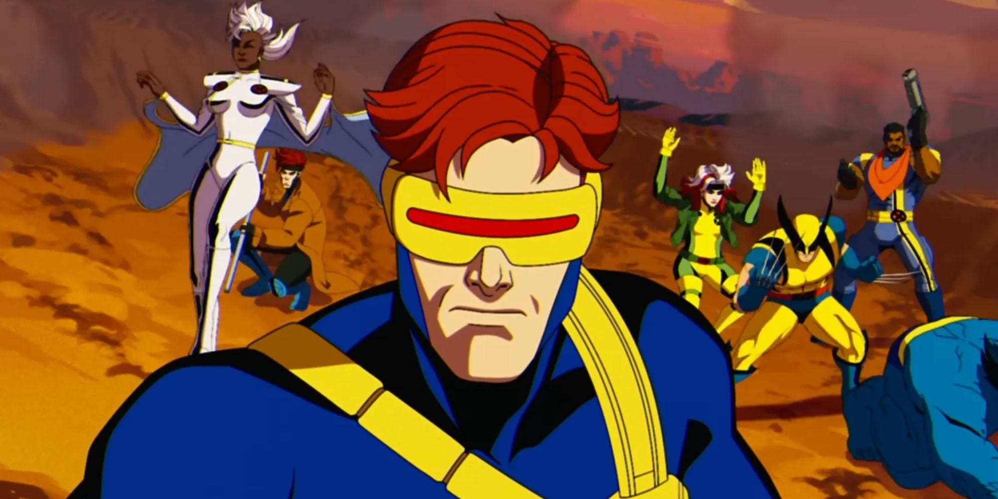 X-Men 97 image showing Cyclops, Storm, and the rest of the team