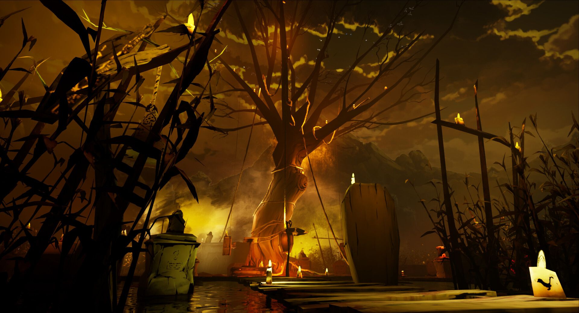 Another creepy tree in Harvest Hunt.