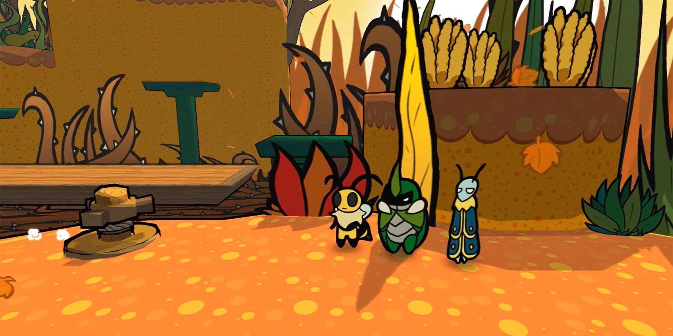 Vi, Kabbu, and Leif from Bug Fables